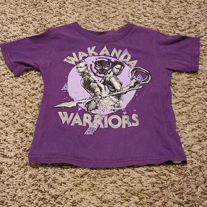 Purple Wakanda Warriors tee shirt